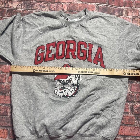 Vintage Georgia Bulldogs Distressed Champion Sweatshirt M Mascot Graphic - Picture 6 of 6